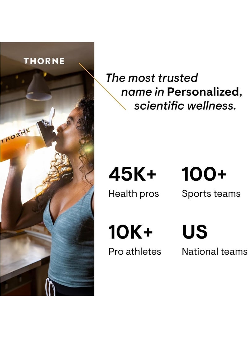 Thorne Daily Electrolytes 10 Blood Orange / 10 Mango Limeade / 10 Watermelon flavored with other natural flavors 480 mg Sodium, 99 mg Potassium, 40 mg Magnesium, 0g Sugar, DIETARY SUPPLEMENT / 30 STICK PACKS - 0.15 OZ (4.37 G) / TOTAL NET WT 4.62 OZ (131.1 G) - Image 5